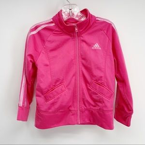 Adidas Girls Pink Track Jacket Size 3T